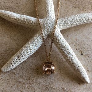 Rose Gold Choker with Rosey Gold Gem Pendant